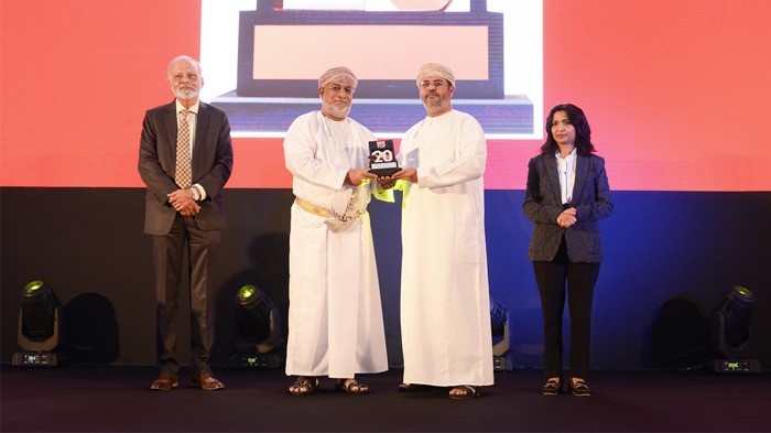 RCC receiving an award of OER TOP 20 OMAN's largest corporates